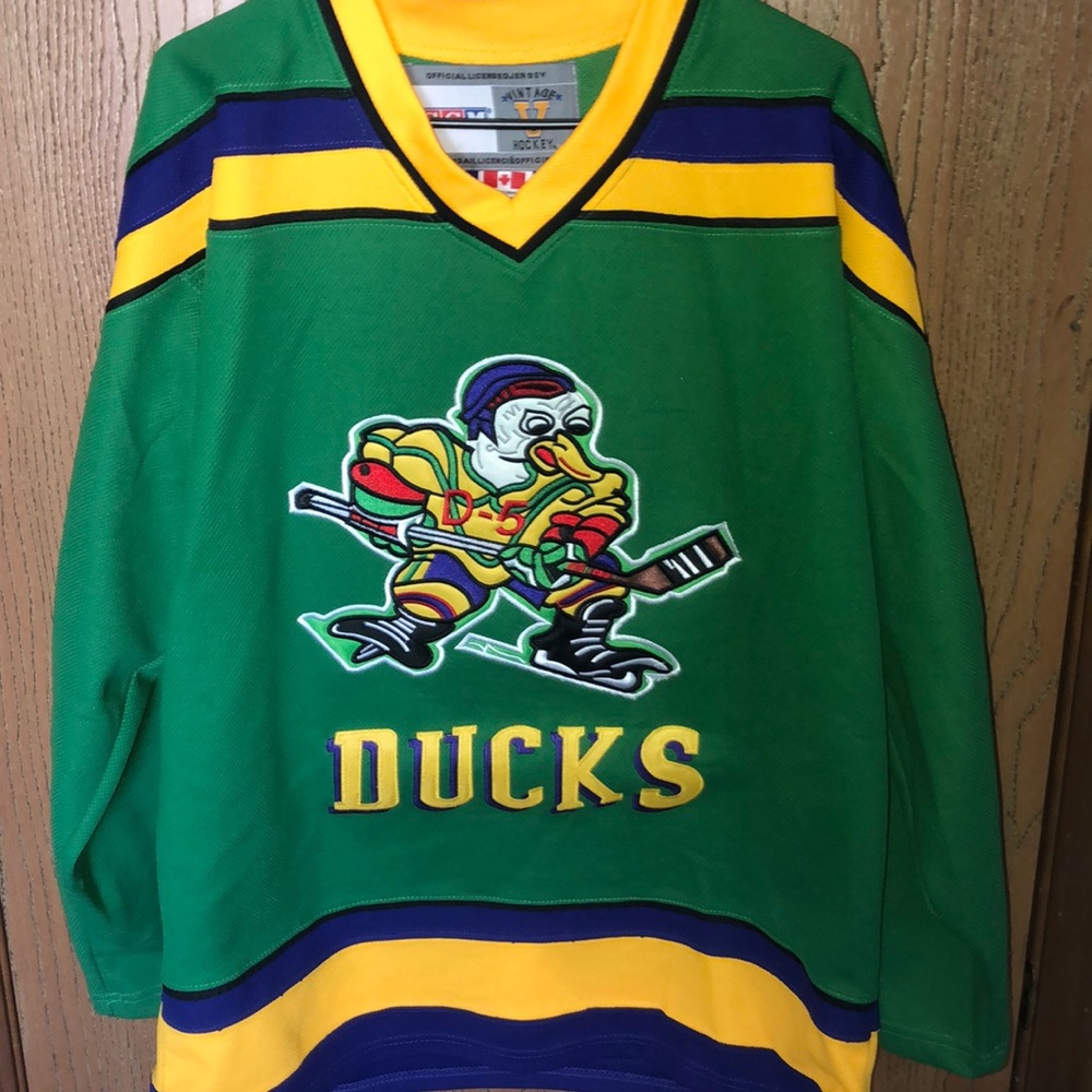 Official Mighty Ducks #33 Greg Goldberg jersey